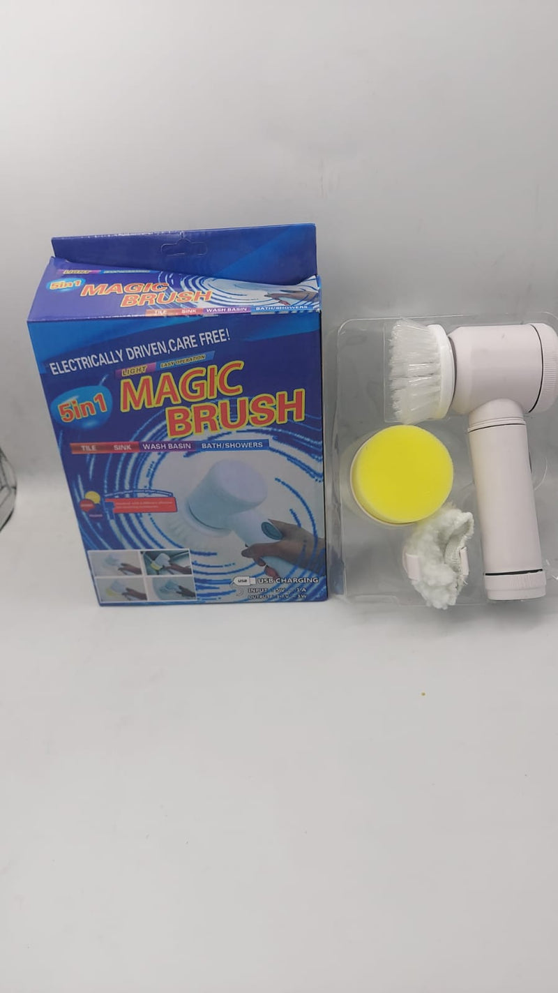 Cleaning Magic Electric Brush (5-in-1)|فرشاة التنظيف الكهربائية السحرية (5 في 1)