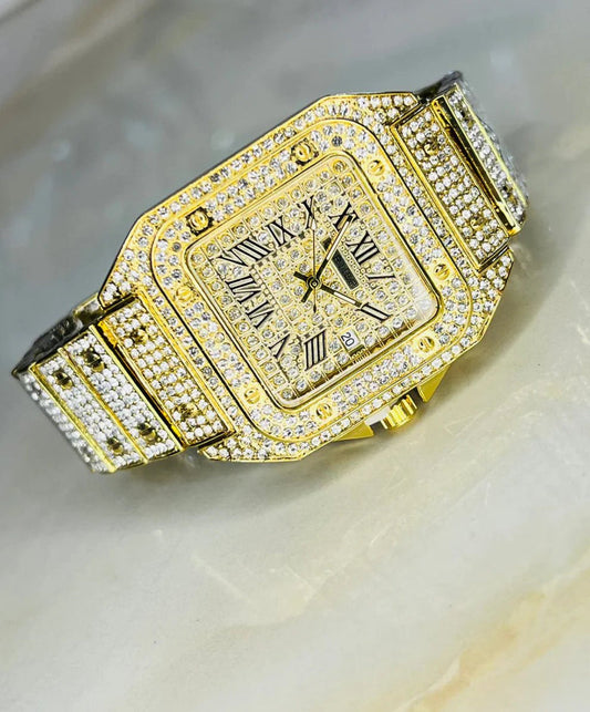 Elegant Gold Watch for Women | ساعة نسائية ذهبية أنيقة