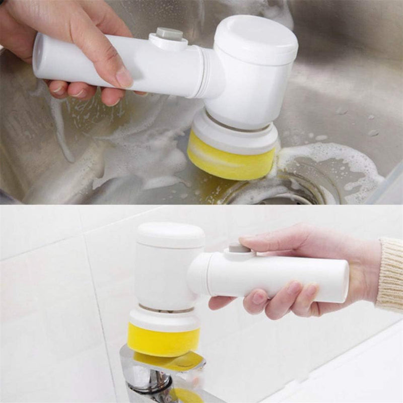 Cleaning Magic Electric Brush (5-in-1)|فرشاة التنظيف الكهربائية السحرية (5 في 1)
