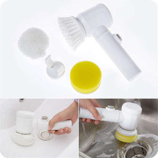 Cleaning Magic Electric Brush (5-in-1)|فرشاة التنظيف الكهربائية السحرية (5 في 1)