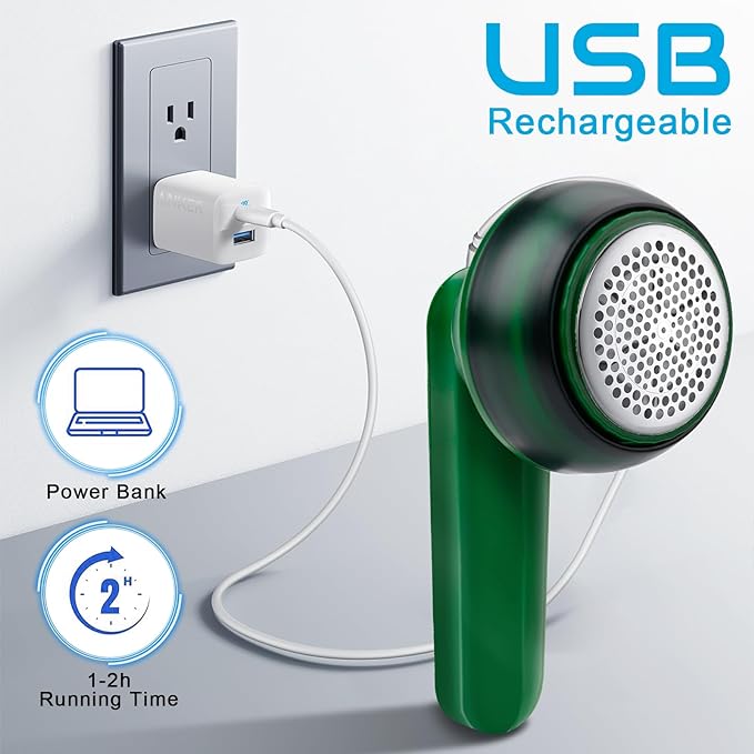 Rechargeable Electric Lint Remover | مزيل الوبر الكهربائي القابل لإعادة الشحن