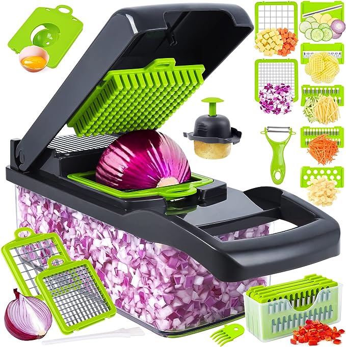 Multi-Functional Vegetable Cutter & Chopper | قطّاعة وخفّاقة الخضروات متعددة الوظائف