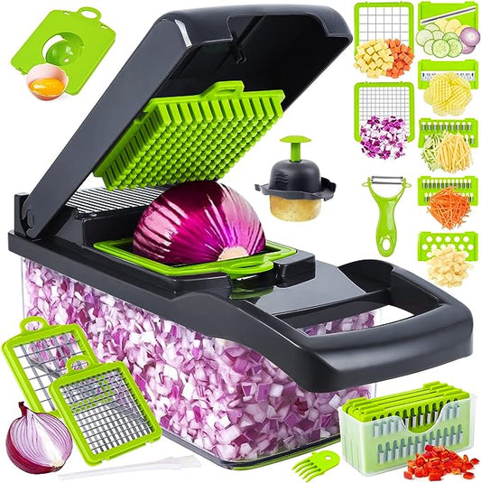 Multi-Functional Vegetable Cutter & Chopper | قطّاعة وخفّاقة الخضروات متعددة الوظائف