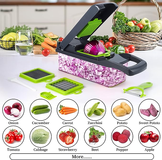 Multi-Functional Vegetable Cutter & Chopper | قطّاعة وخفّاقة الخضروات متعددة الوظائف