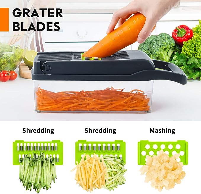 Multi-Functional Vegetable Cutter & Chopper | قطّاعة وخفّاقة الخضروات متعددة الوظائف