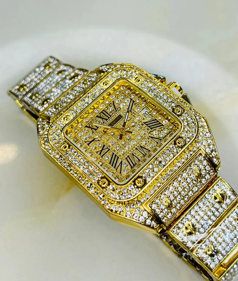 Elegant Gold Watch for Women | ساعة نسائية ذهبية أنيقة